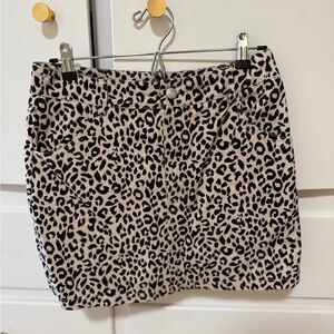 Leopard Print Skirt